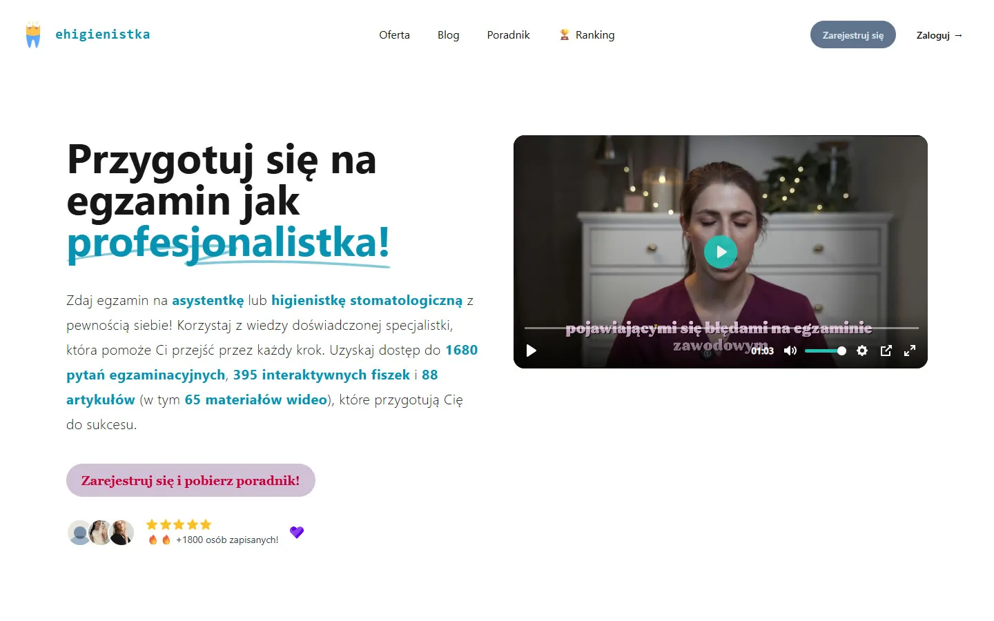 Zrzut ekranu: eHigienistka