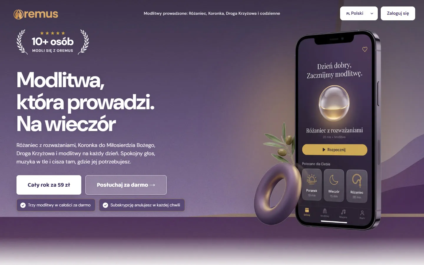 Zrzut ekranu: Oremus