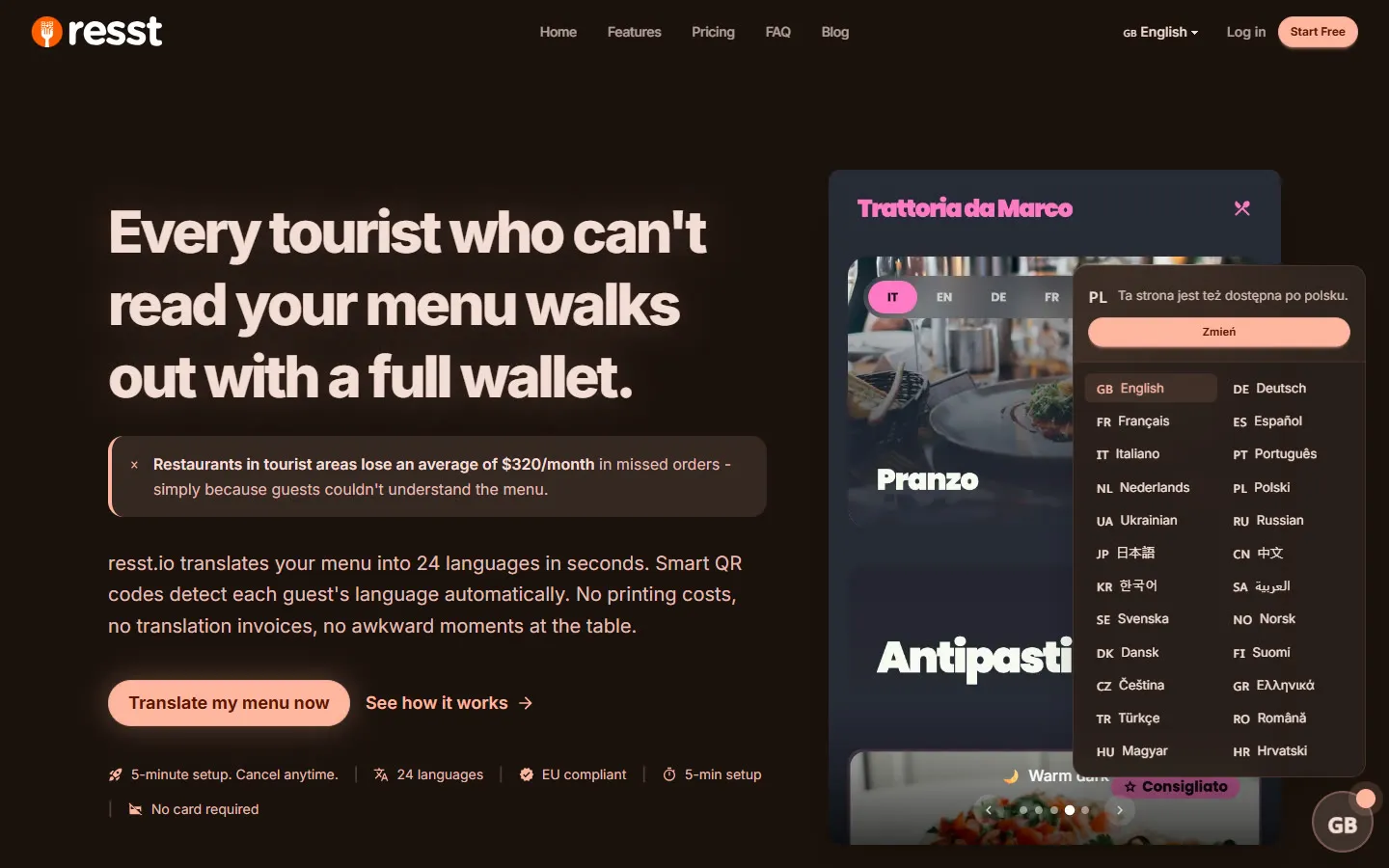 Zrzut ekranu: resst.io