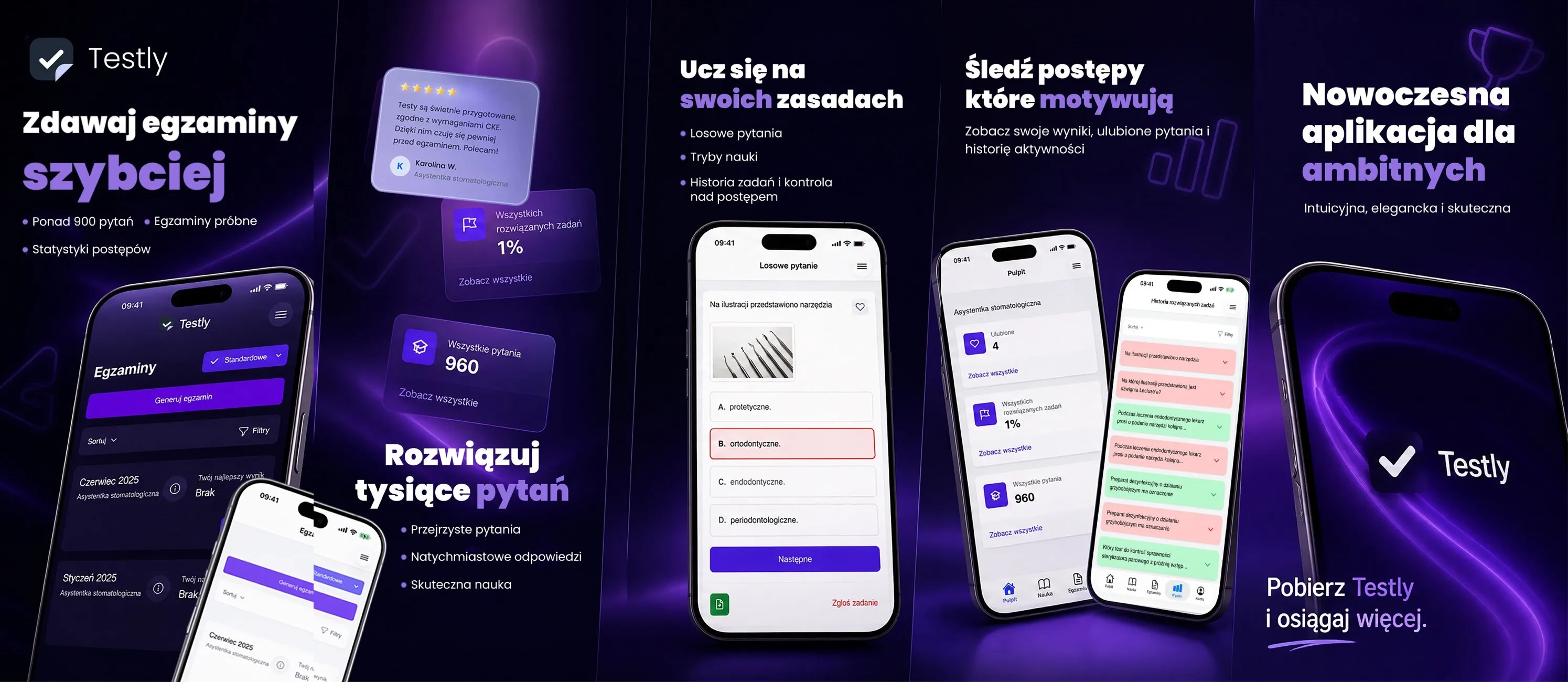 Zrzut ekranu: Testly